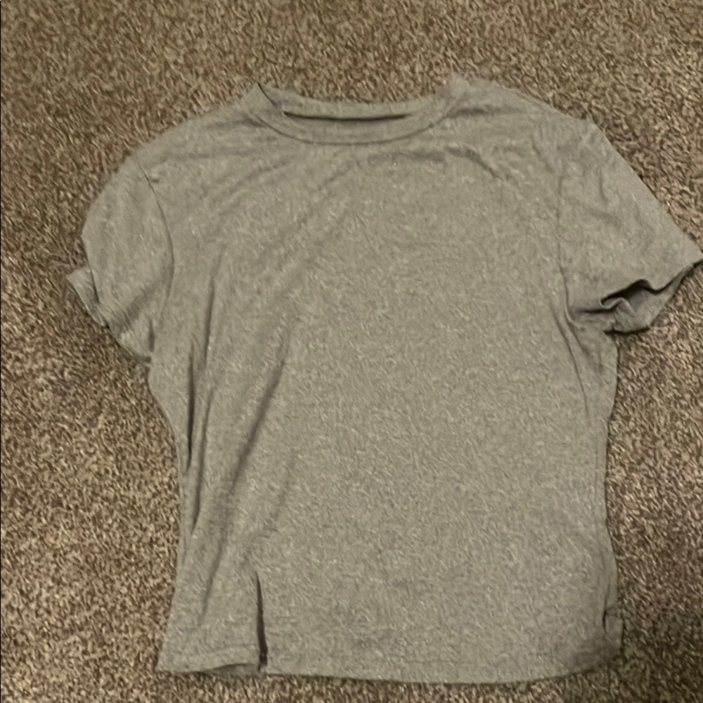 SHEIN Gray Fitted Short Sleeve T-Shirt